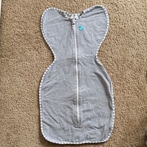 Swaddle up original Love to Dream Gray Kids sleep sack light gray 1 tog
